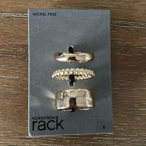 Gold stacked rings